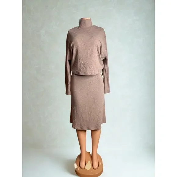 OGL MIDI SKIRT WITH LONG SLEEVE SHIRT WITH BUILTIN BRA SET SIZE S NWT - Picture 4 of 5